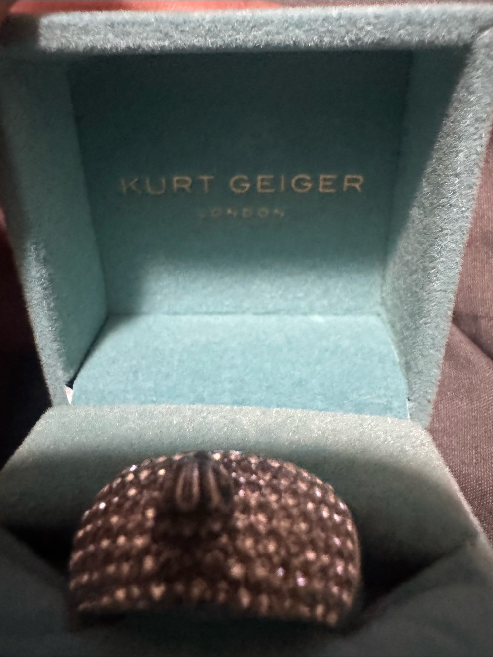 Kurt Geiger Silver Eagle Pavé Ring - Picture 5 of 5